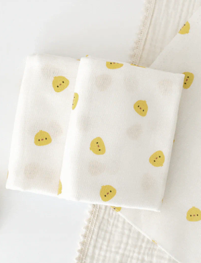 【BABY & I】Korea Cotton Large Baby Gauze - Chick [5pcs] (90×90cm)