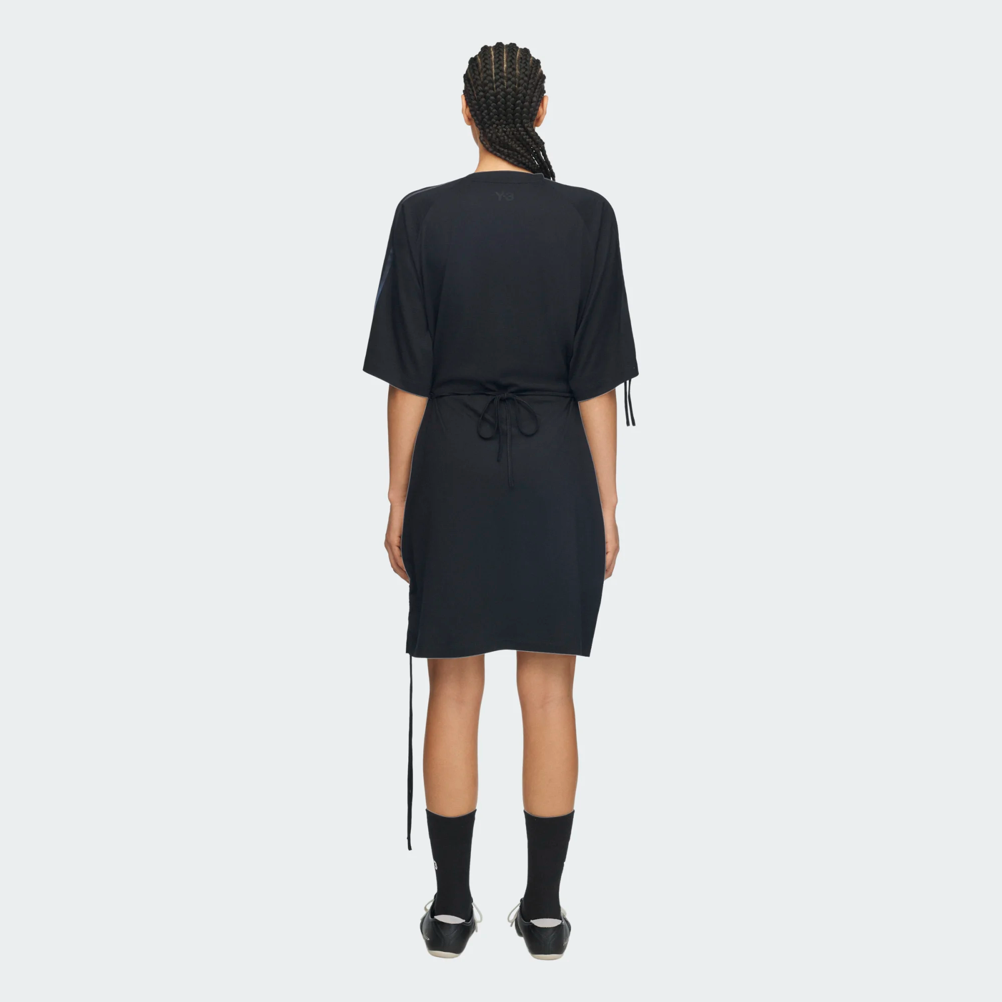 【 Y-3 CNCH DRPE TEE D 連身洋裝 - 黑 】