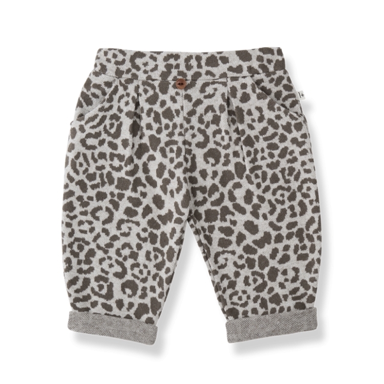1+ in the family 豹紋木釦哈倫褲 ROMA - dark-taupe