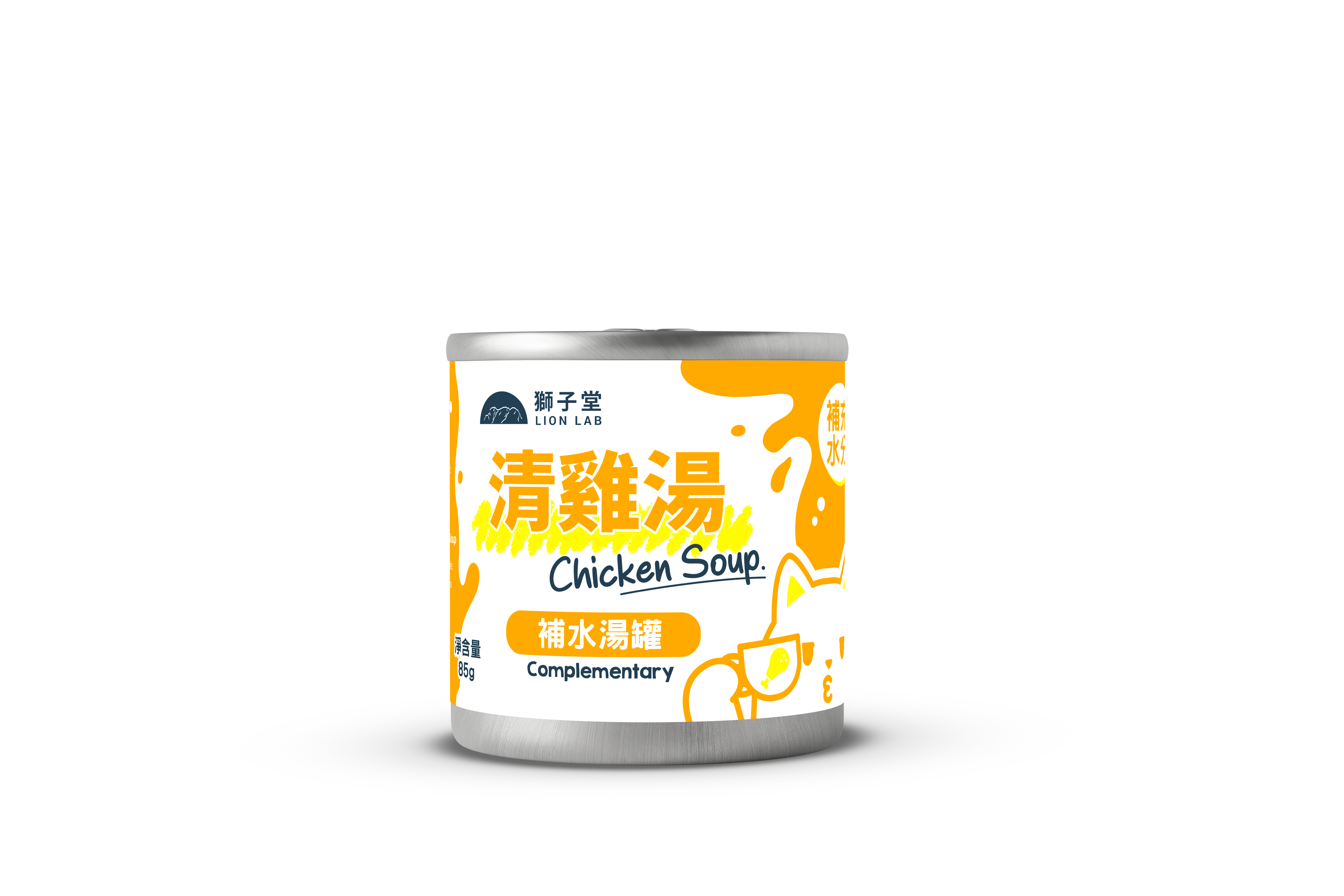 獅子堂 貓罐頭．補水湯罐 清雞湯85g