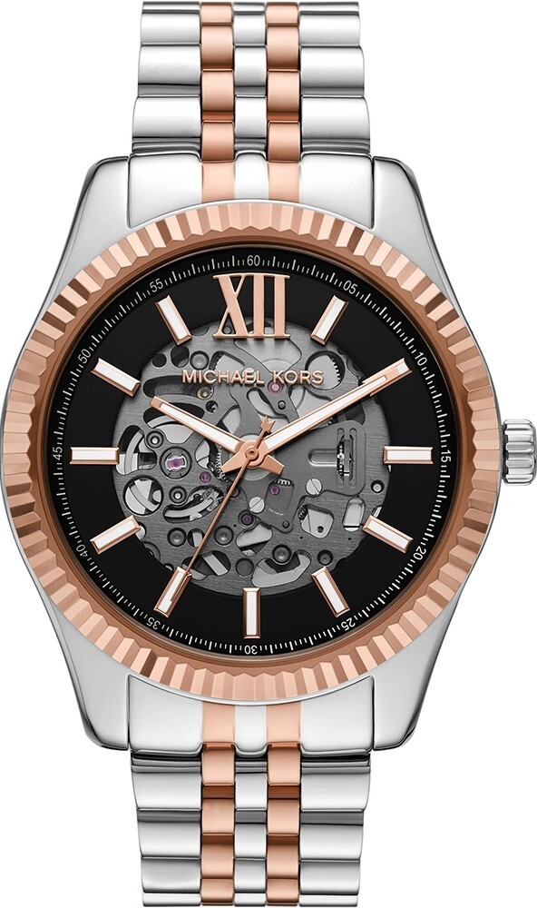 萬年鐘錶 - Michael Kors /  MK錶  都會時尚鏤空機械錶男錶 MK9266 錶徑44MM