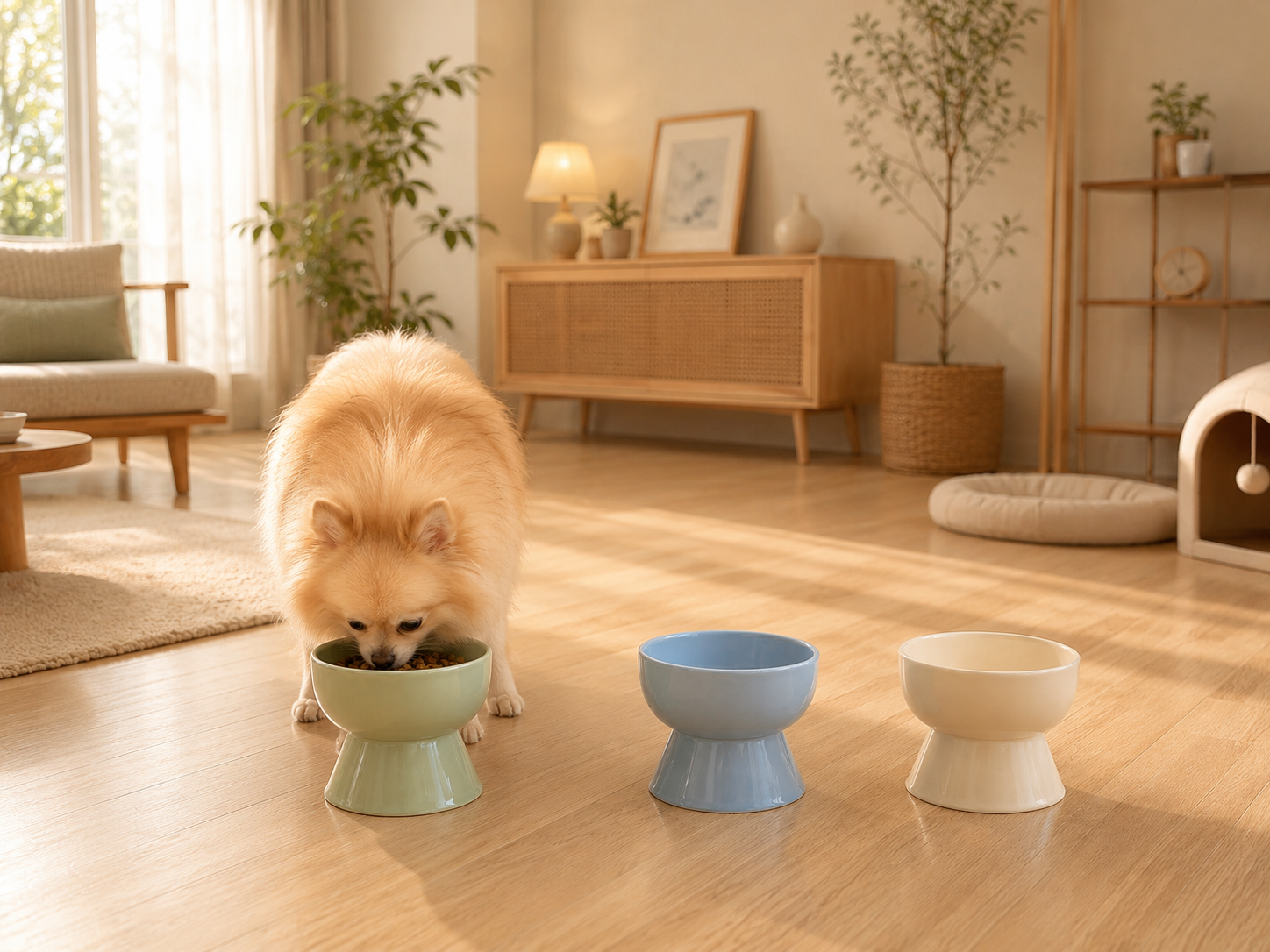 HOCC PET BOWL WITH SLANTED DESIGN