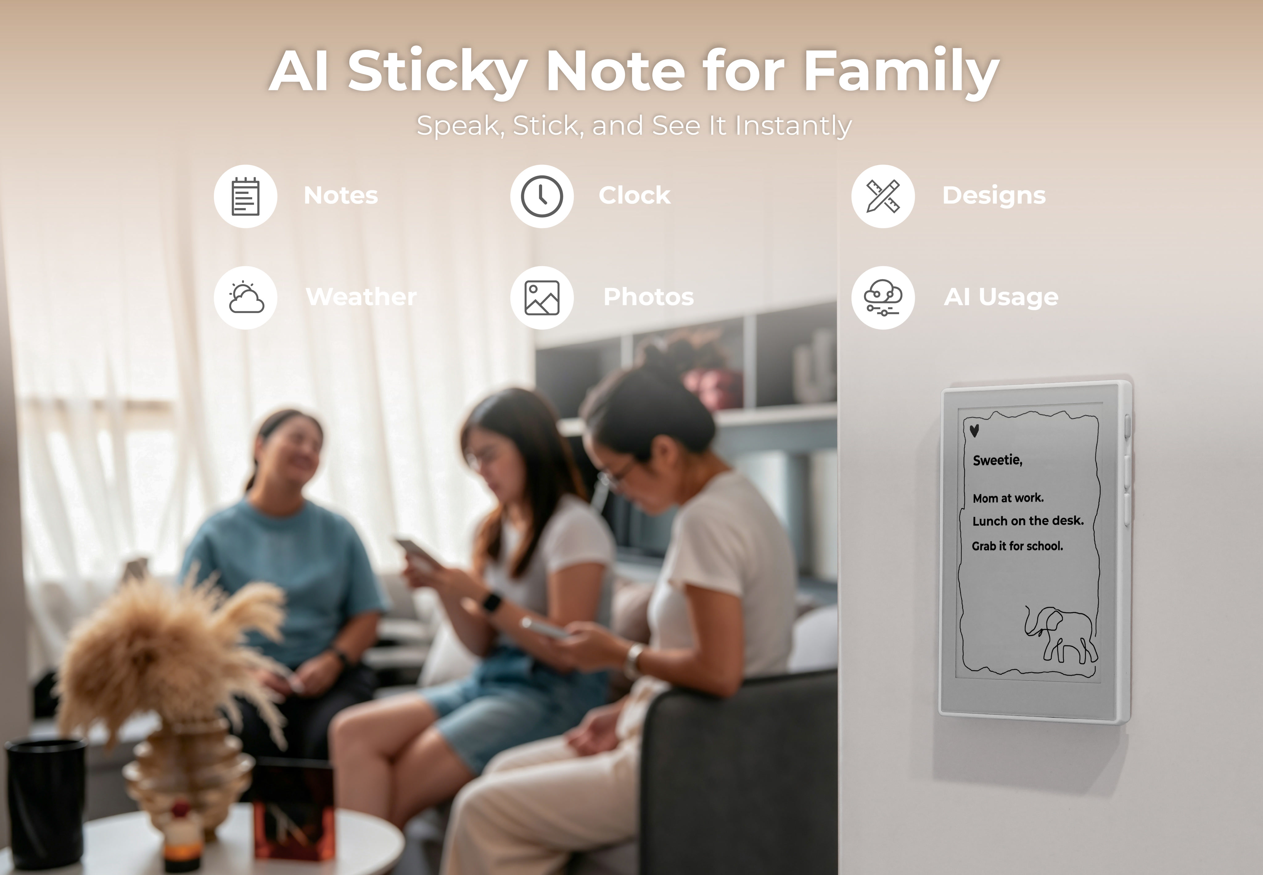reTerminal Sticky,電子紙顯示器,全家人都能看見的家庭便條