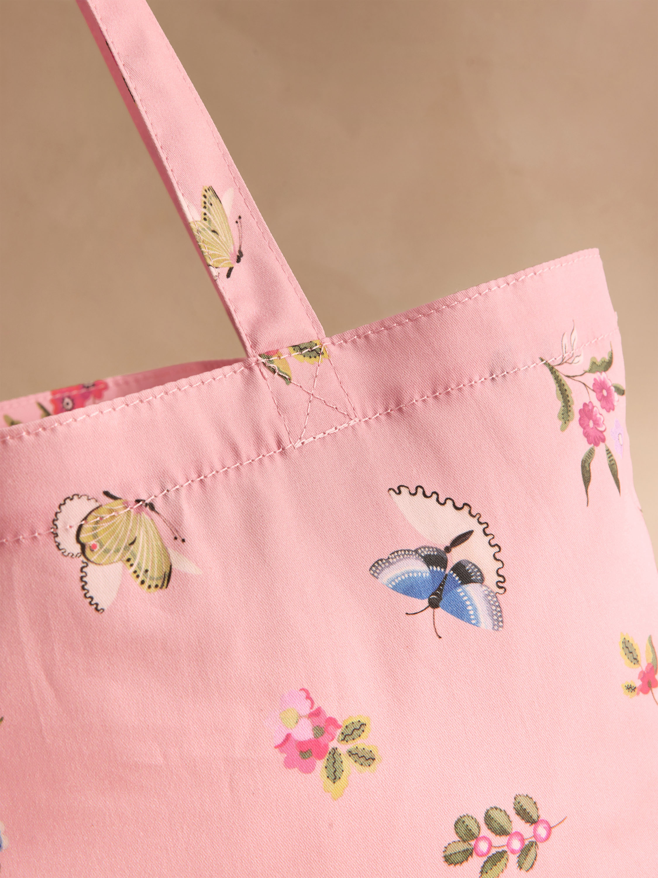 Butterfly Dance 純棉印花直式書袋