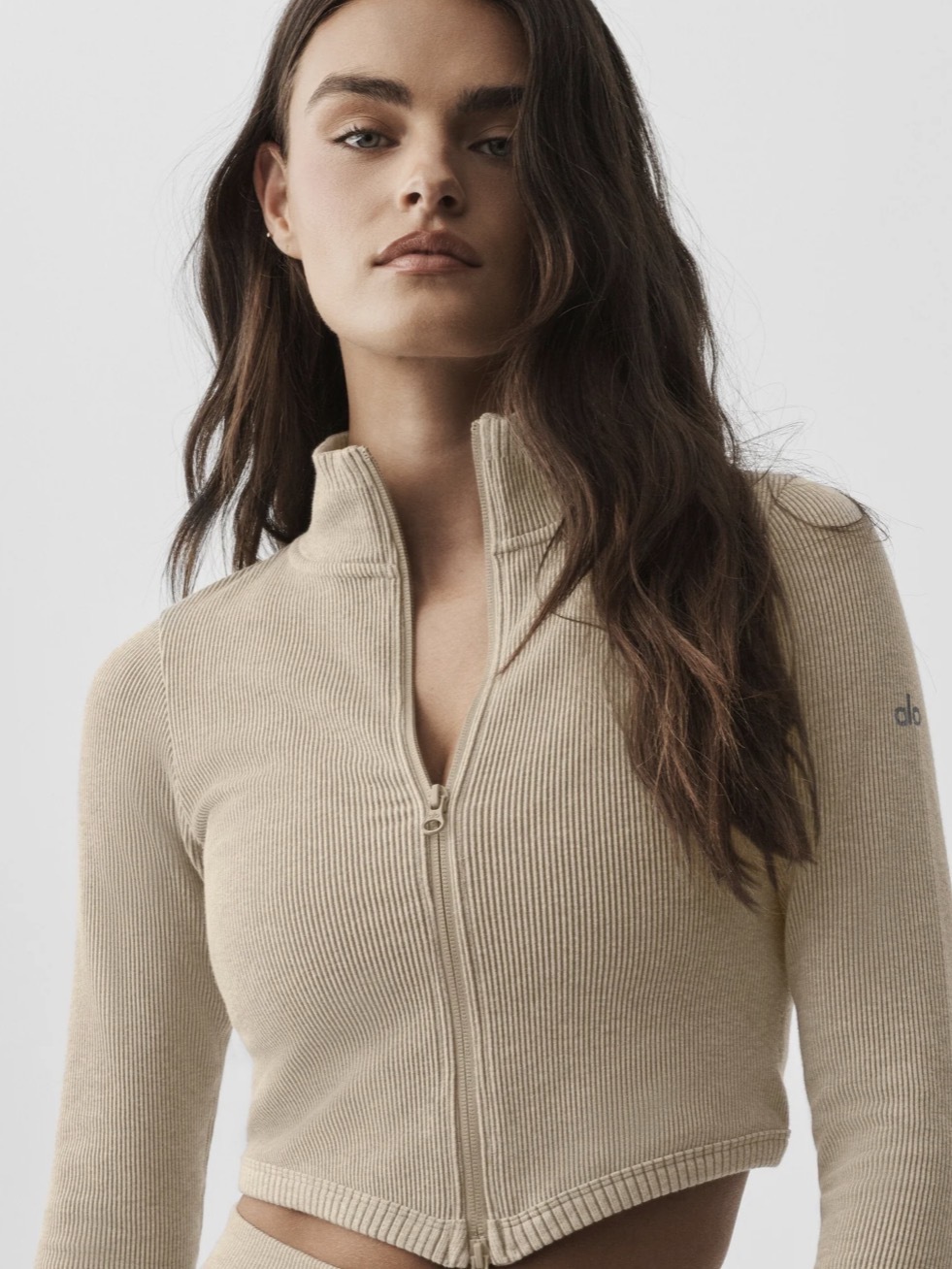【2色入】Alo Yoga Seamless Two Tone Rib Jacket 雙色螺紋無縫緊身運動外套 (Core Colour)