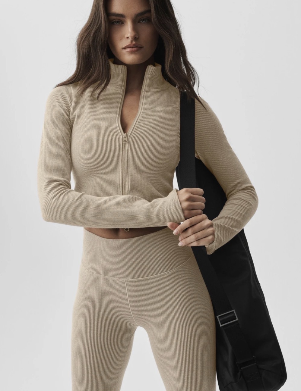 【2色入】Alo Yoga Seamless Two Tone Rib Jacket 雙色螺紋無縫緊身運動外套 (Core Colour)