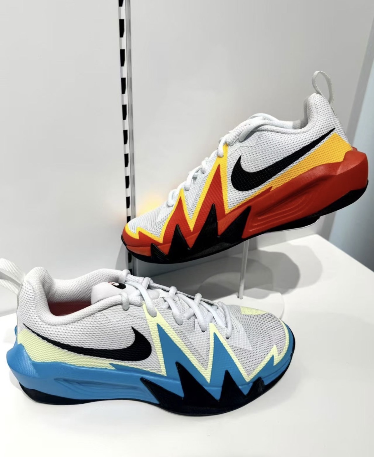 大童鞋 女鞋 NIKE S.T. DYNAMITE KC GS 鴛鴦藍紅 透氣 運動 實戰 籃球鞋【IO0281-100】