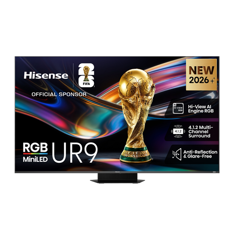 [送桌上安裝]Hisense 海信 85吋 RGB MiniLED 4K 連網智慧顯示器(85UR9S)