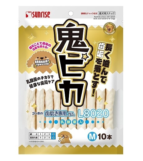 日本直送 Sunrise 齒垢專用L8020潔齒棒 乳酸菌 M 10支