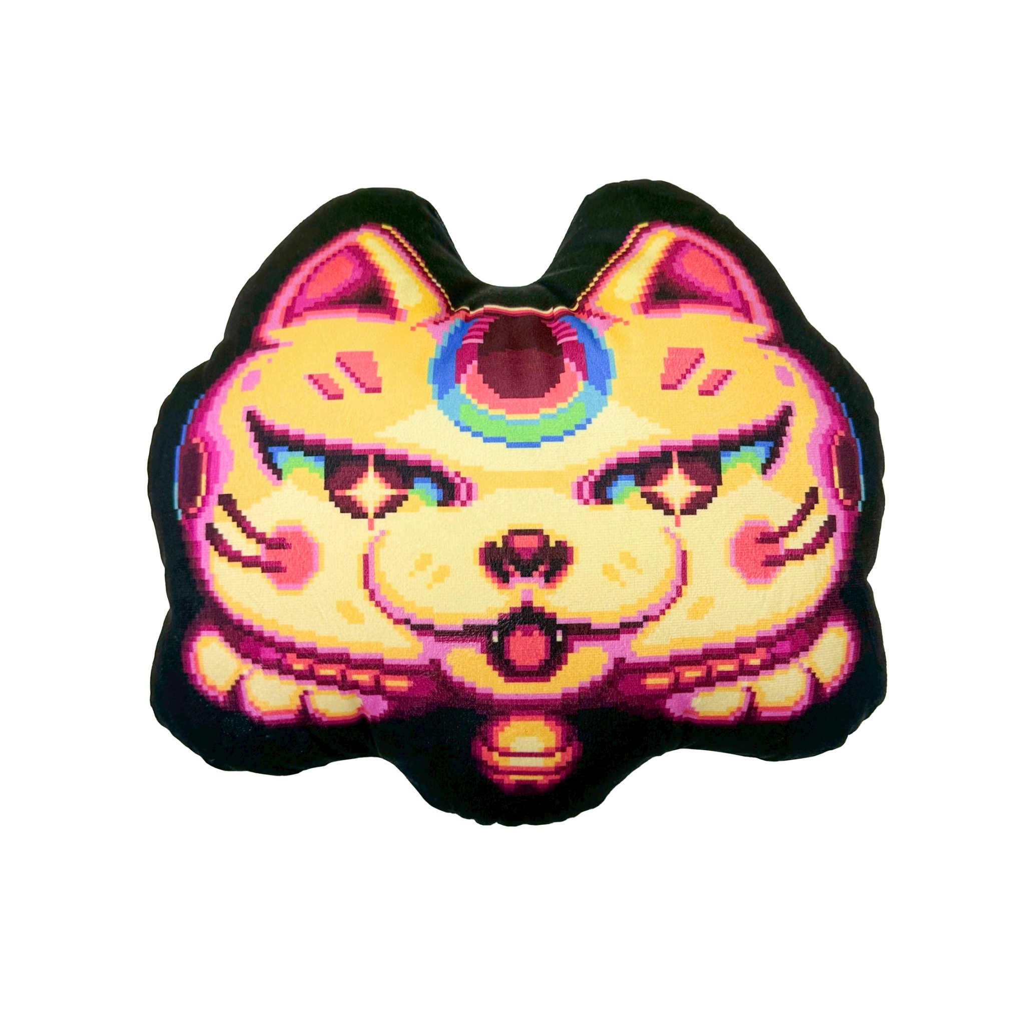 XCTRL®┃ Pixel Jeff 皮傑聯名招財貓抱枕┃生活用品 插畫家 居家