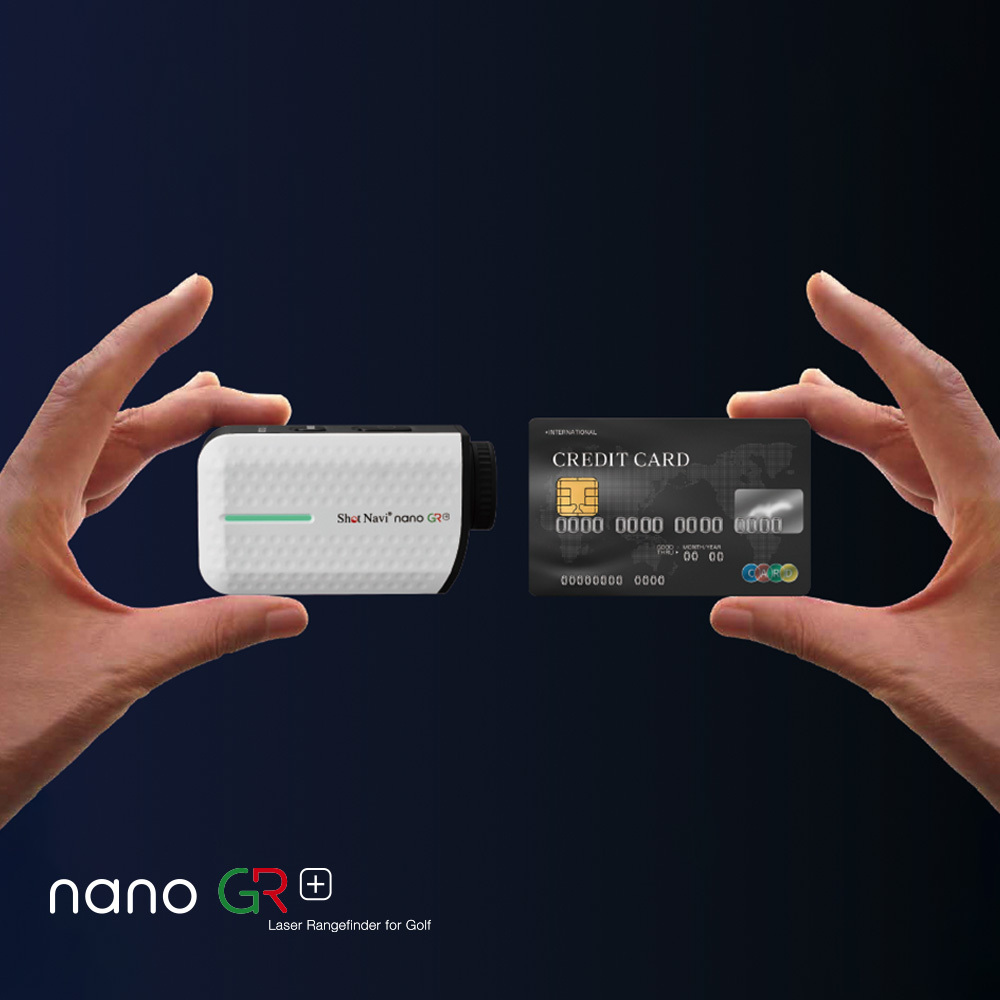 Shot Navi nano GR+ 高爾夫雷射測距儀｜110g超輕量・迷你便攜｜快速距離測量
