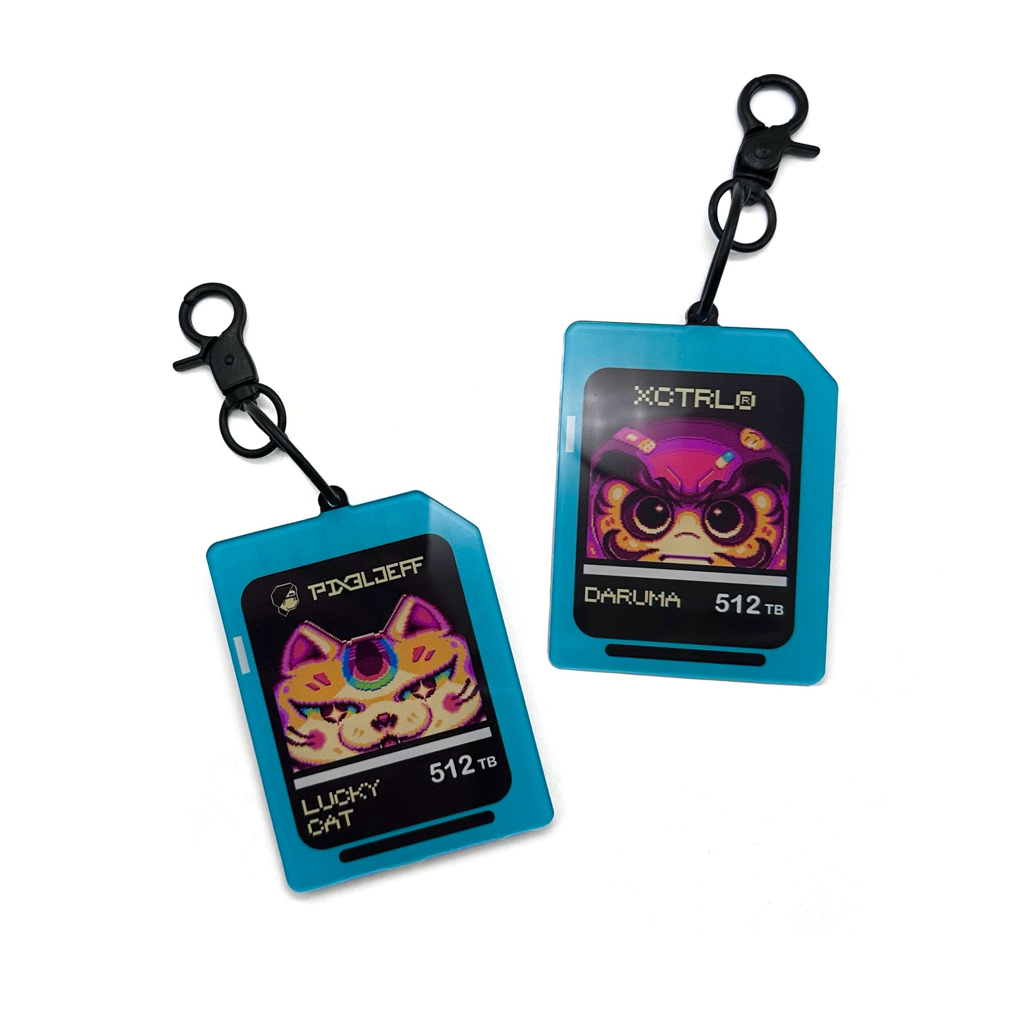 XCTRL®┃ Pixel Jeff 皮傑聯名記憶卡吊飾【一組2入】┃街頭潮流 鑰匙扣 配件