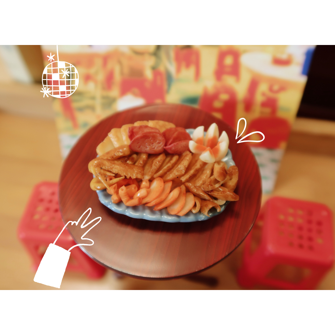 麵粉花微型食物擺設 - 滷水拼盤