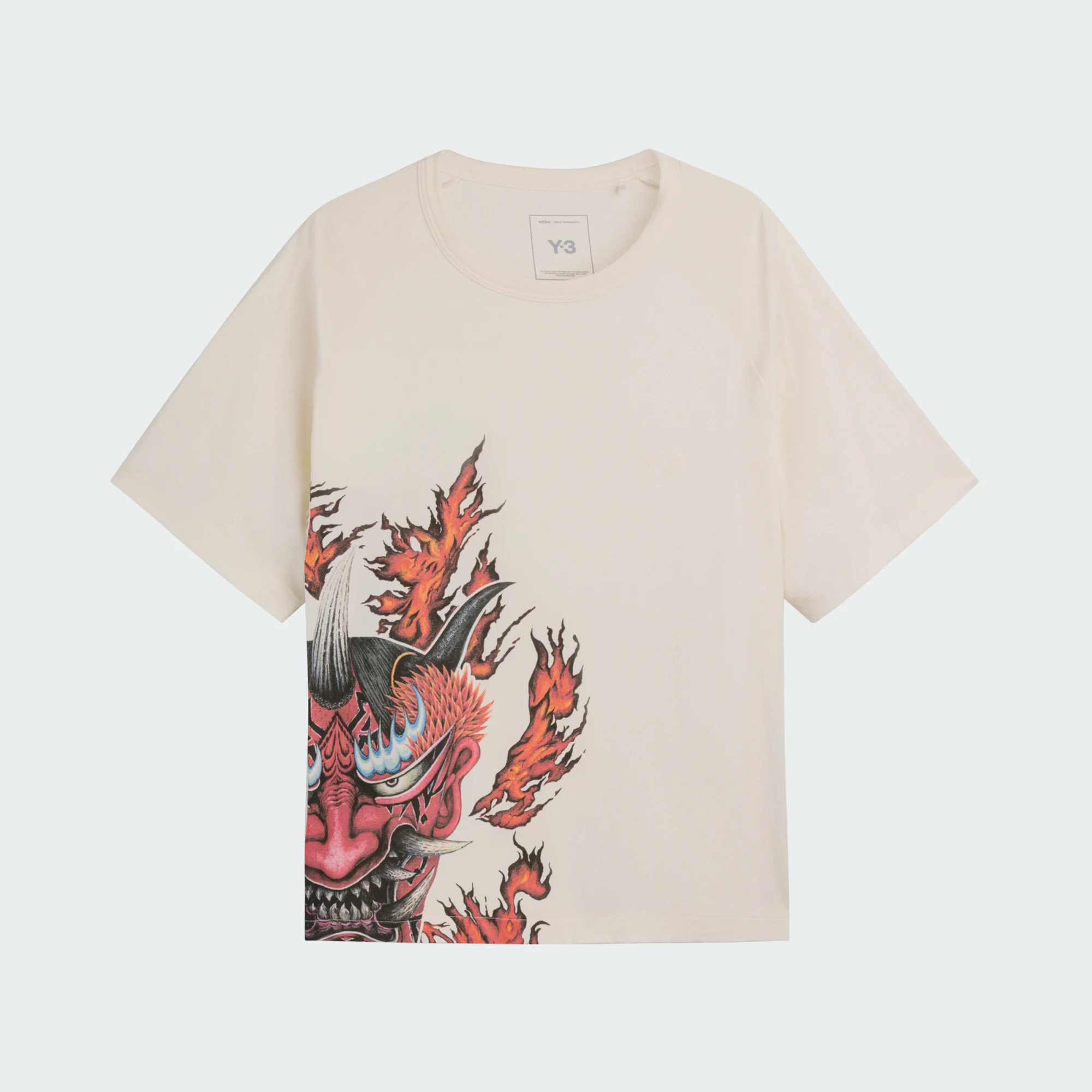 【 Y-3 GFX SS TEE 般若圖案短TEE - 白 】