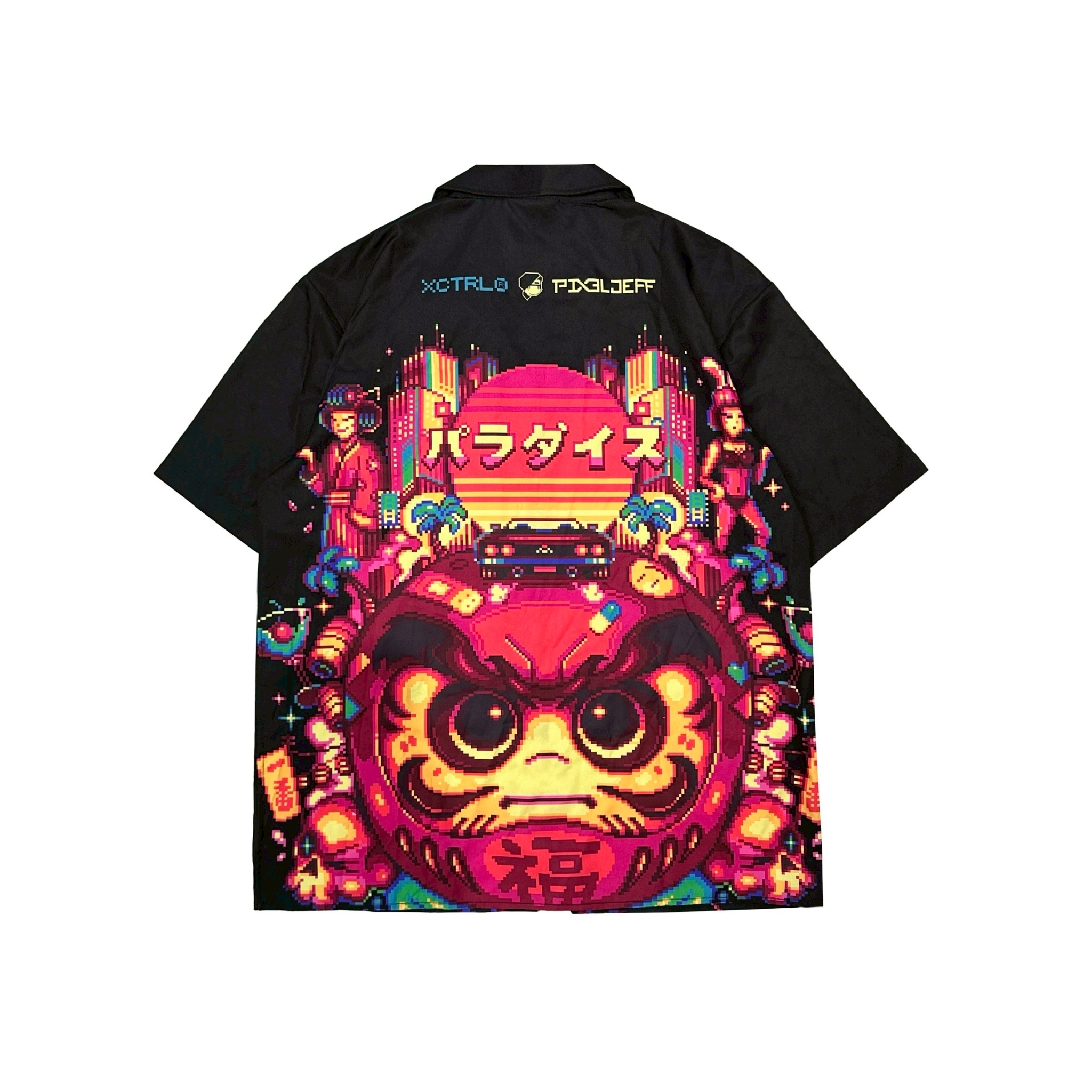 XCTRL®┃ Pixel Jeff 皮傑聯名短袖襯衫┃涼感 潮流 休閒