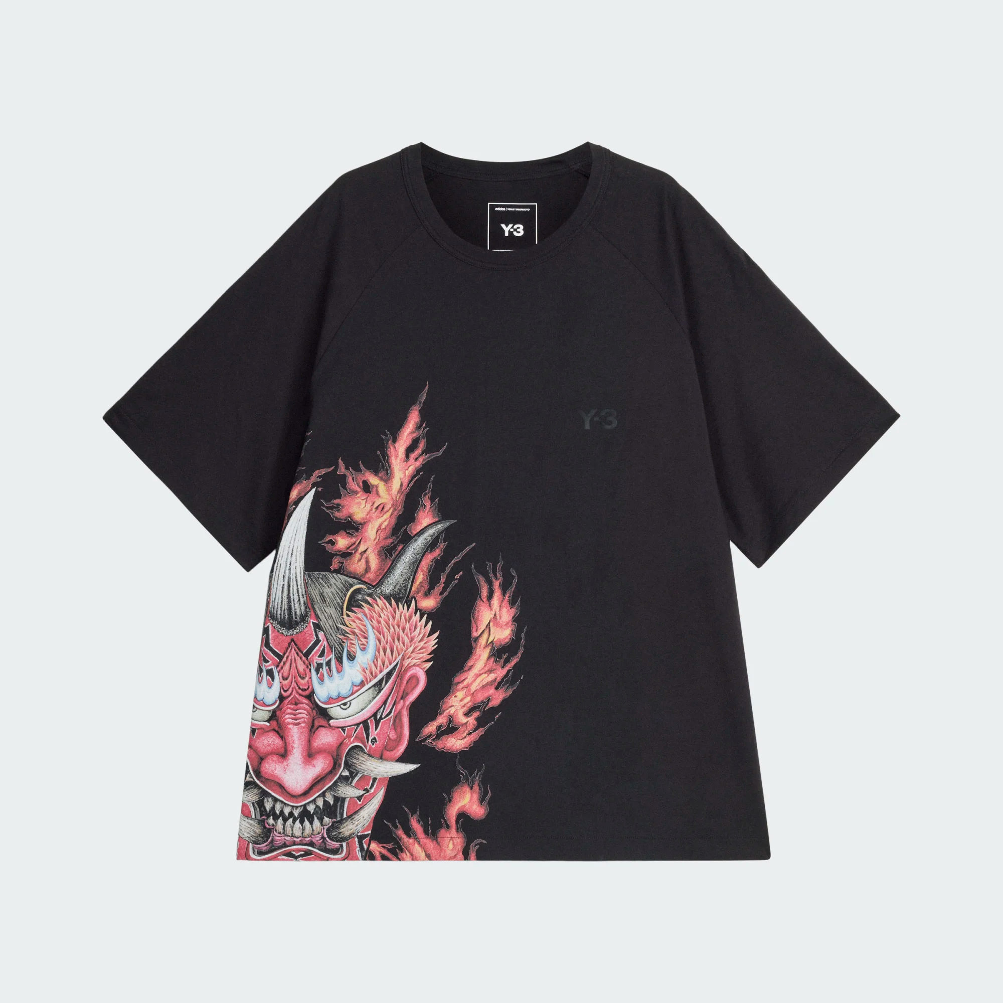 【 Y-3 GFX SS TEE 般若圖案短TEE - 黑 】
