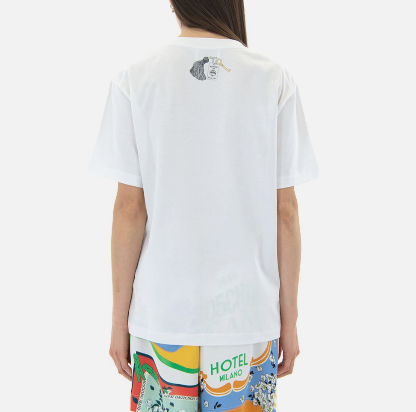 LYS02238 MOSCHINO 心形繩索圖案短袖Tee