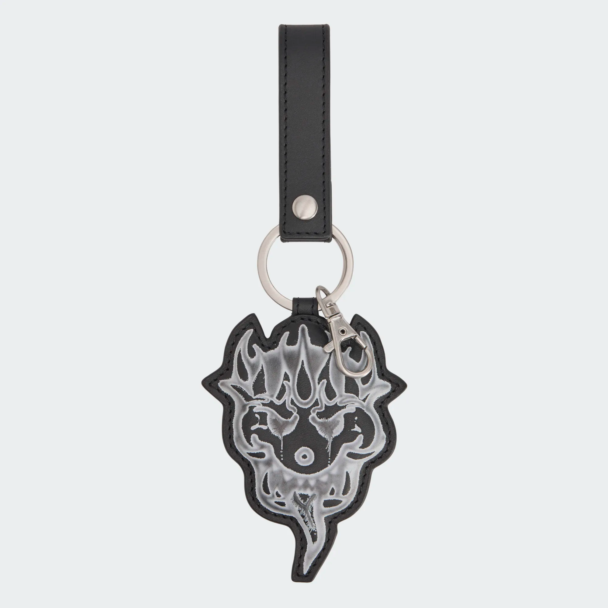 【 Y-3 CHITO KEY 塗鴉皮革鑰匙扣 】