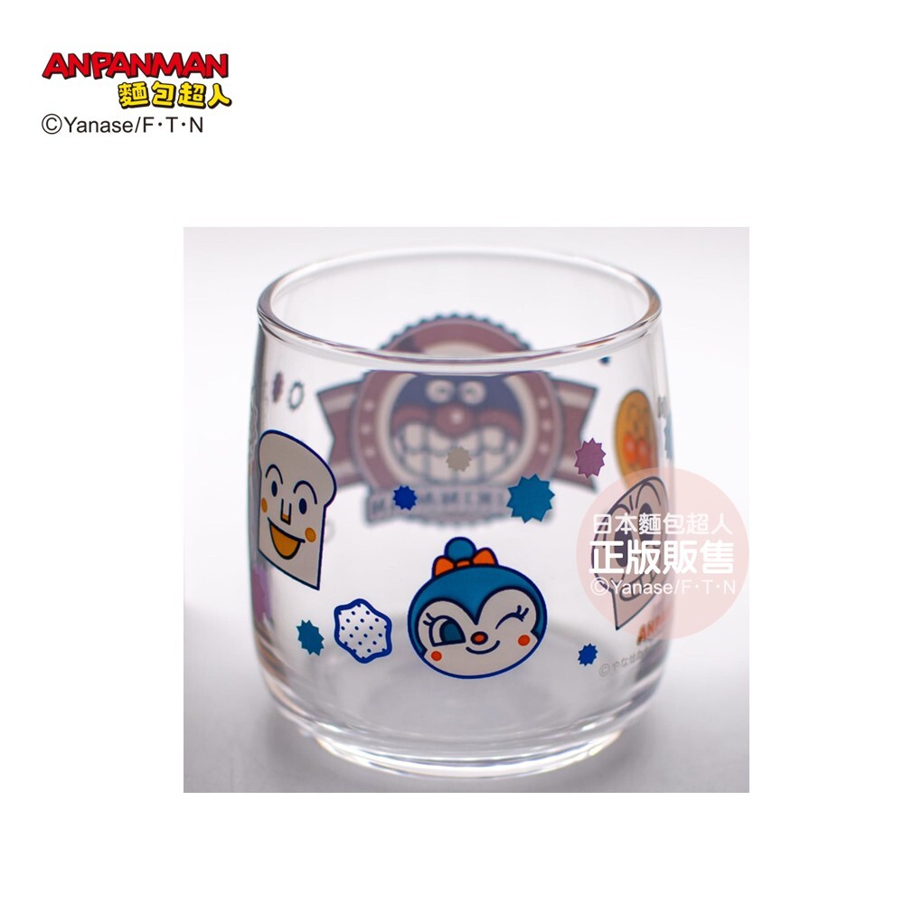麵包超人玻璃杯(3入)-麵包超人與細菌人與紅精靈