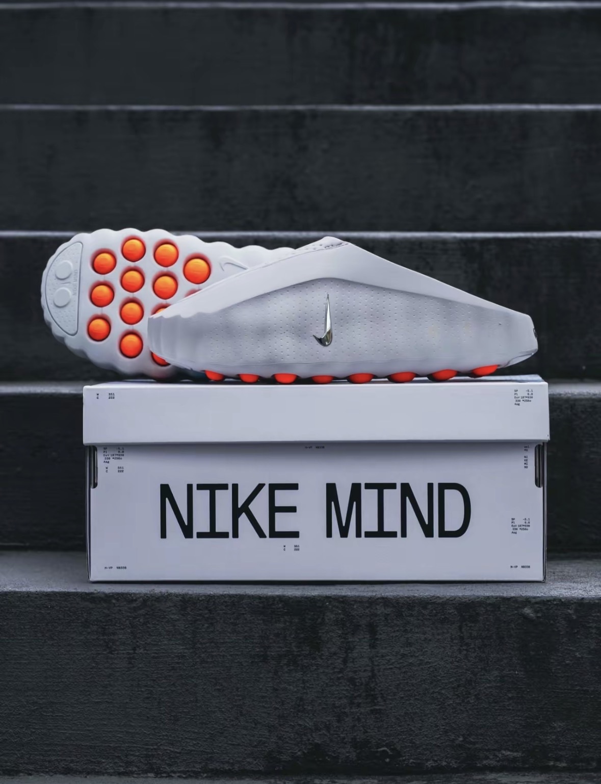 【限時下單】Nike Mind 001 科技風包頭拖鞋 男女同款 淺煙灰色 HQ4307-003