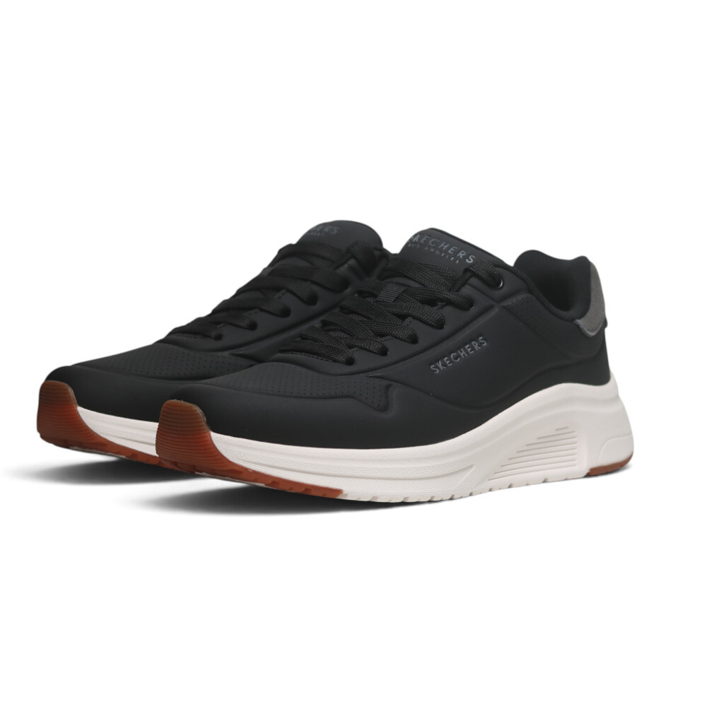 SKECHERS 休閒鞋 UNO LITE 2 黑白 輕量 類皮革 男 183530BLK