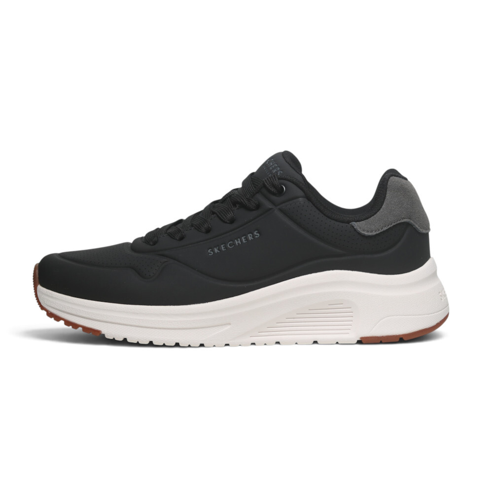SKECHERS 休閒鞋 UNO LITE 2 黑白 輕量 類皮革 男 183530BLK