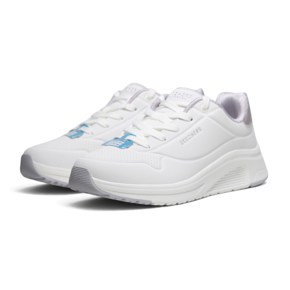 SKECHERS 休閒鞋 UNO LITE 2 白色 輕量 類皮革 女 190265WLY