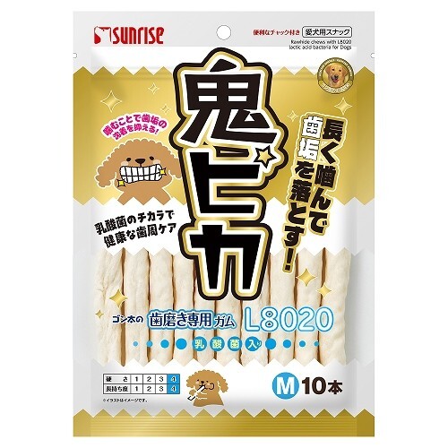 日本直送 Sunrise 齒垢專用L8020潔齒棒 乳酸菌 M 10支【$100 X 3 包】【可混合其他口味】
