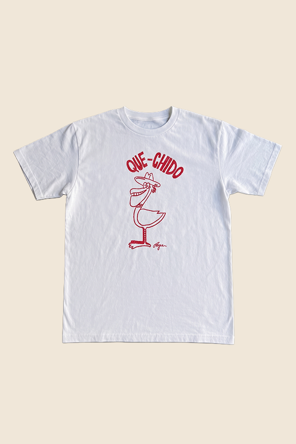 GOOD ON - QUE-CHIDO 聯名短TEE (復古白)