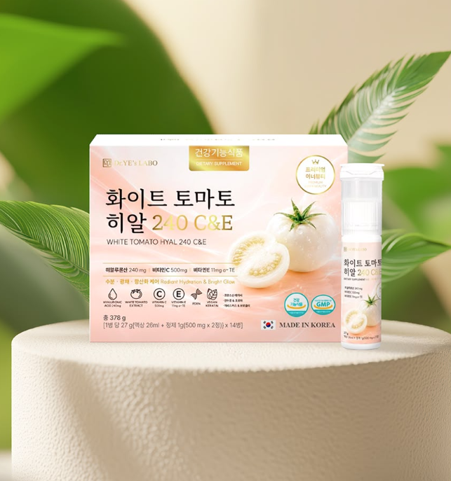 UX62 DR.YE's LABO 白蕃茄玻尿酸240 C&E PDRN美白飲 (28gX14支)