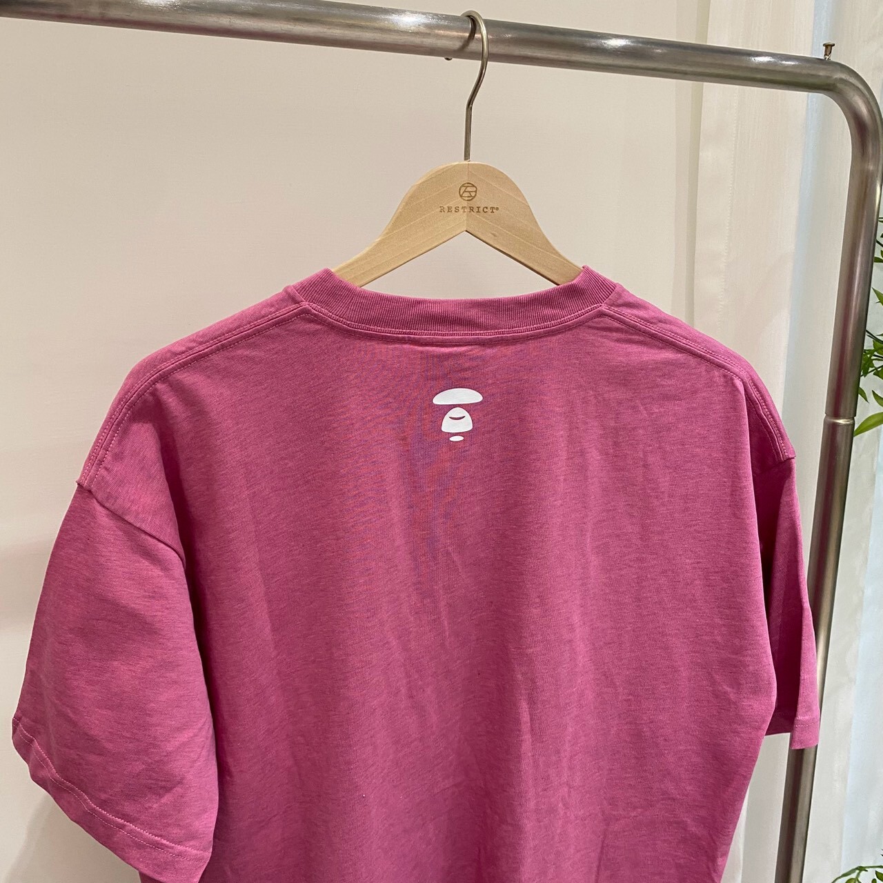 Aape 哥德體字母徽章刺繡短T M1724XBP