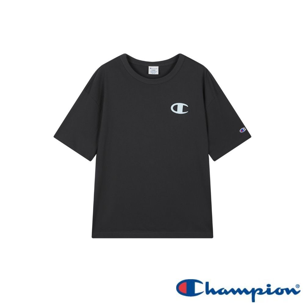 男款-CAMPUS 刺繡短袖TEE-水墨黑色(U6ASSSM527M-203)