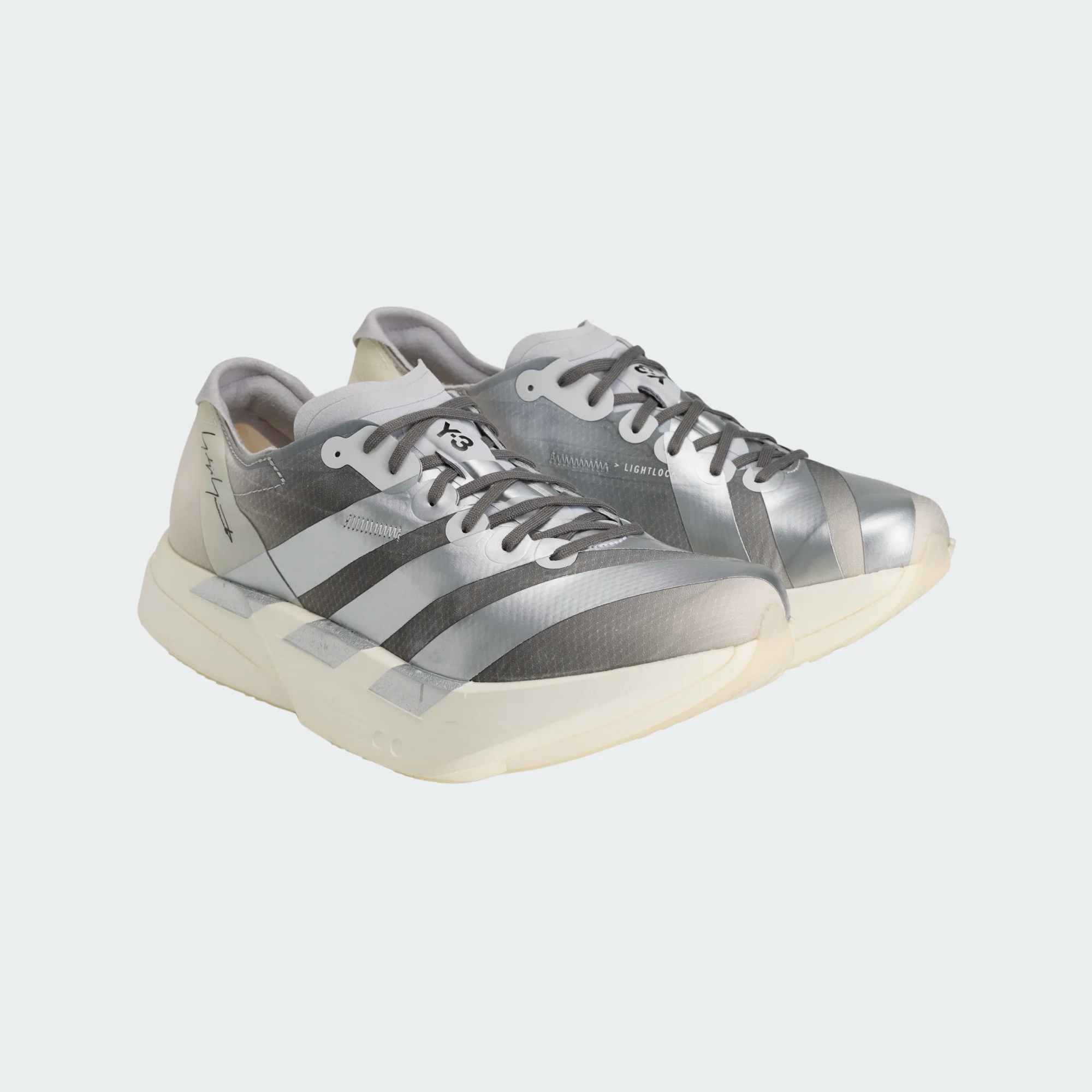 【 Y-3 ADIOS PRO 4 頂級跑鞋 - 銀白 】
