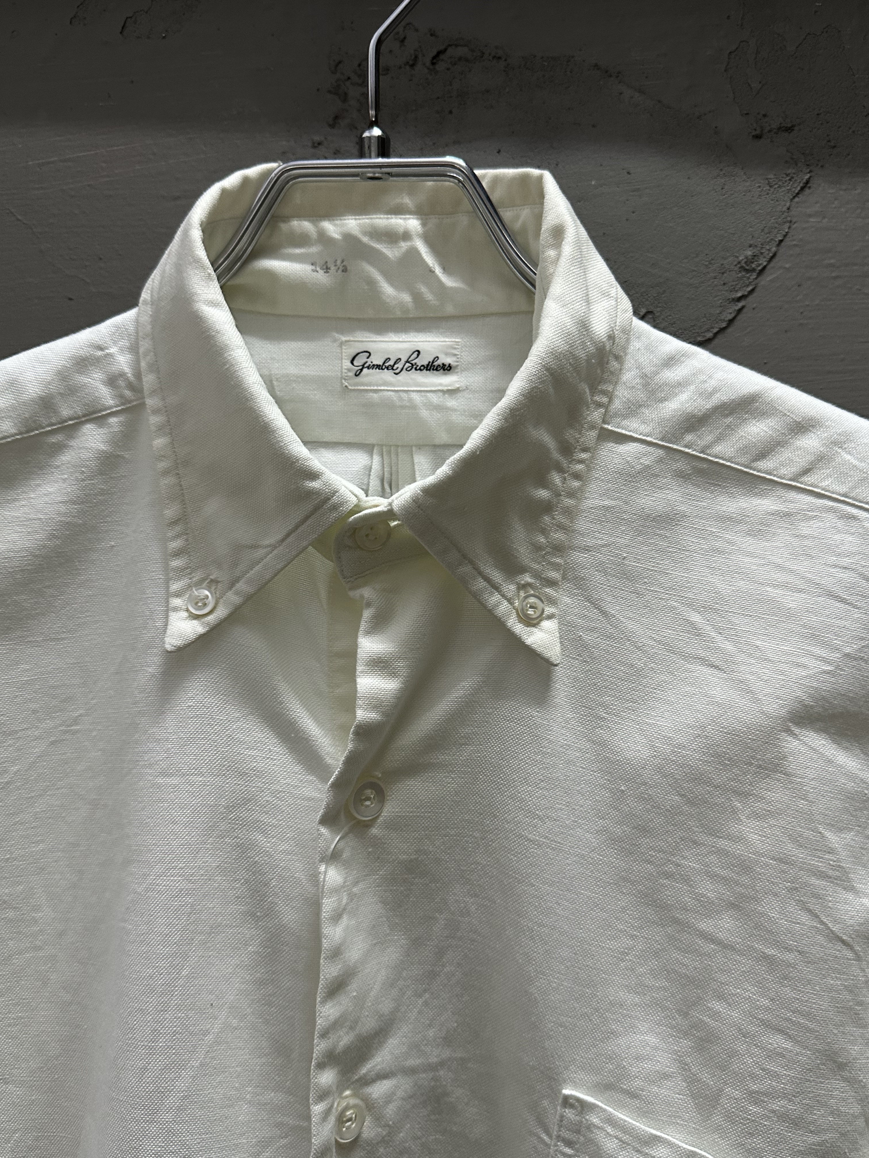 30’s Gimbel Brothers BD Shirt “W/Gusset” (MADE IN USA)