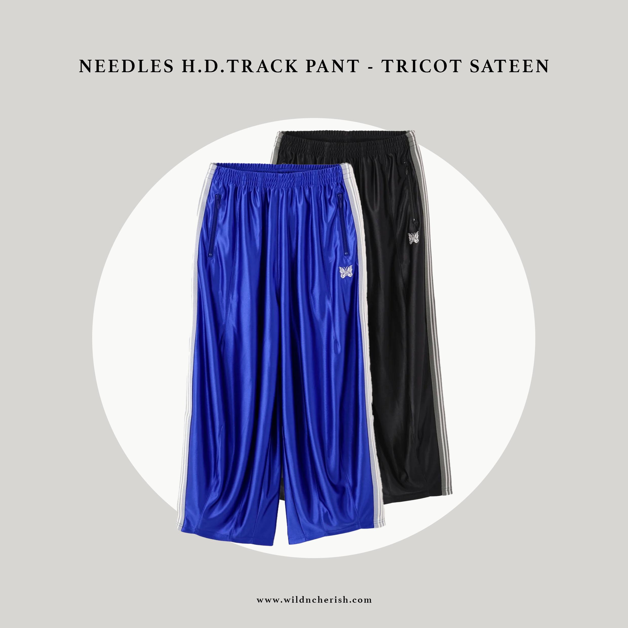 預訂 | NEEDLES H.D. TRACK SHORTS - TRICOT SATEEN 針織緞紋