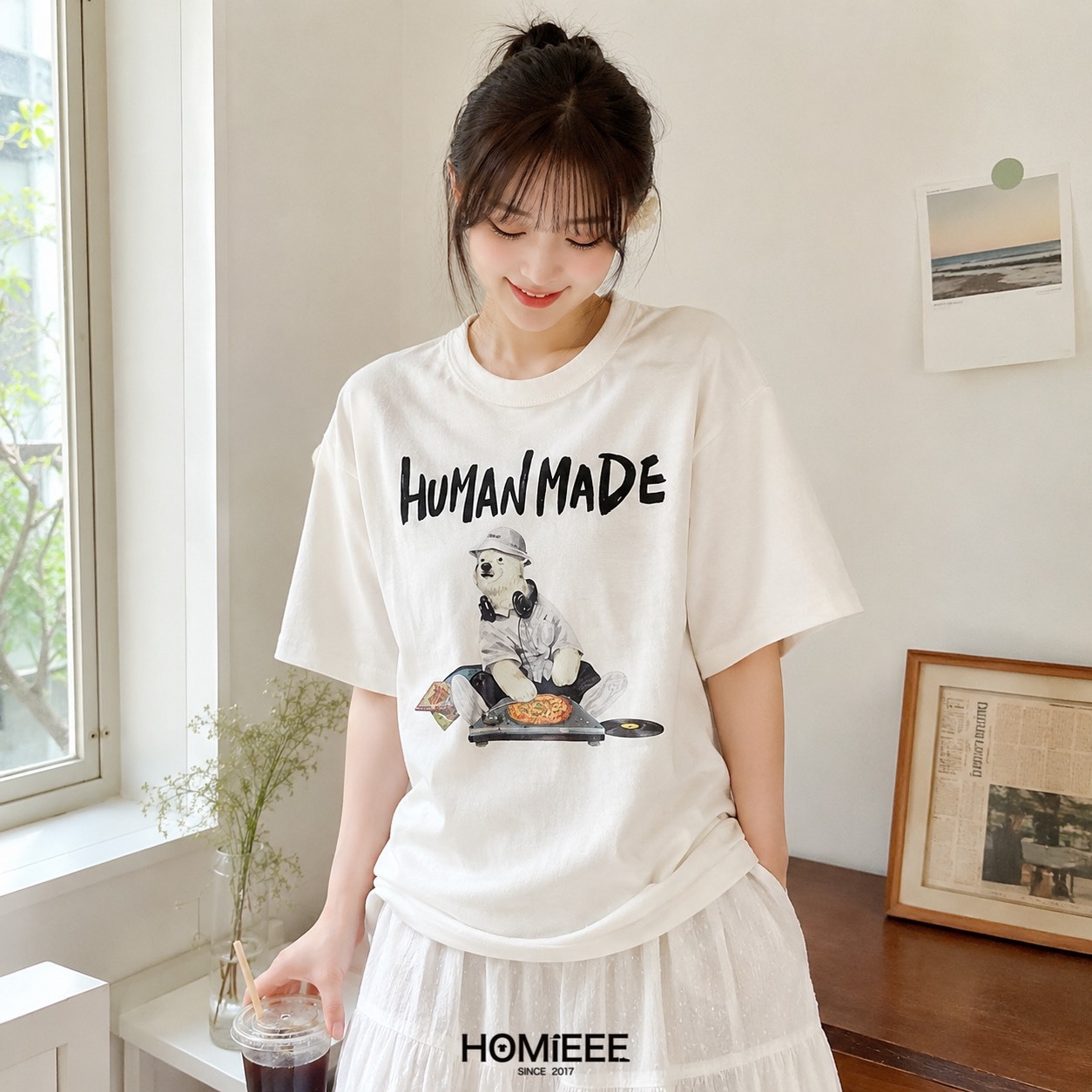 Human Made Graphic Tee 短袖 野餐 北極熊 黑色 白色 [HM31TE031]