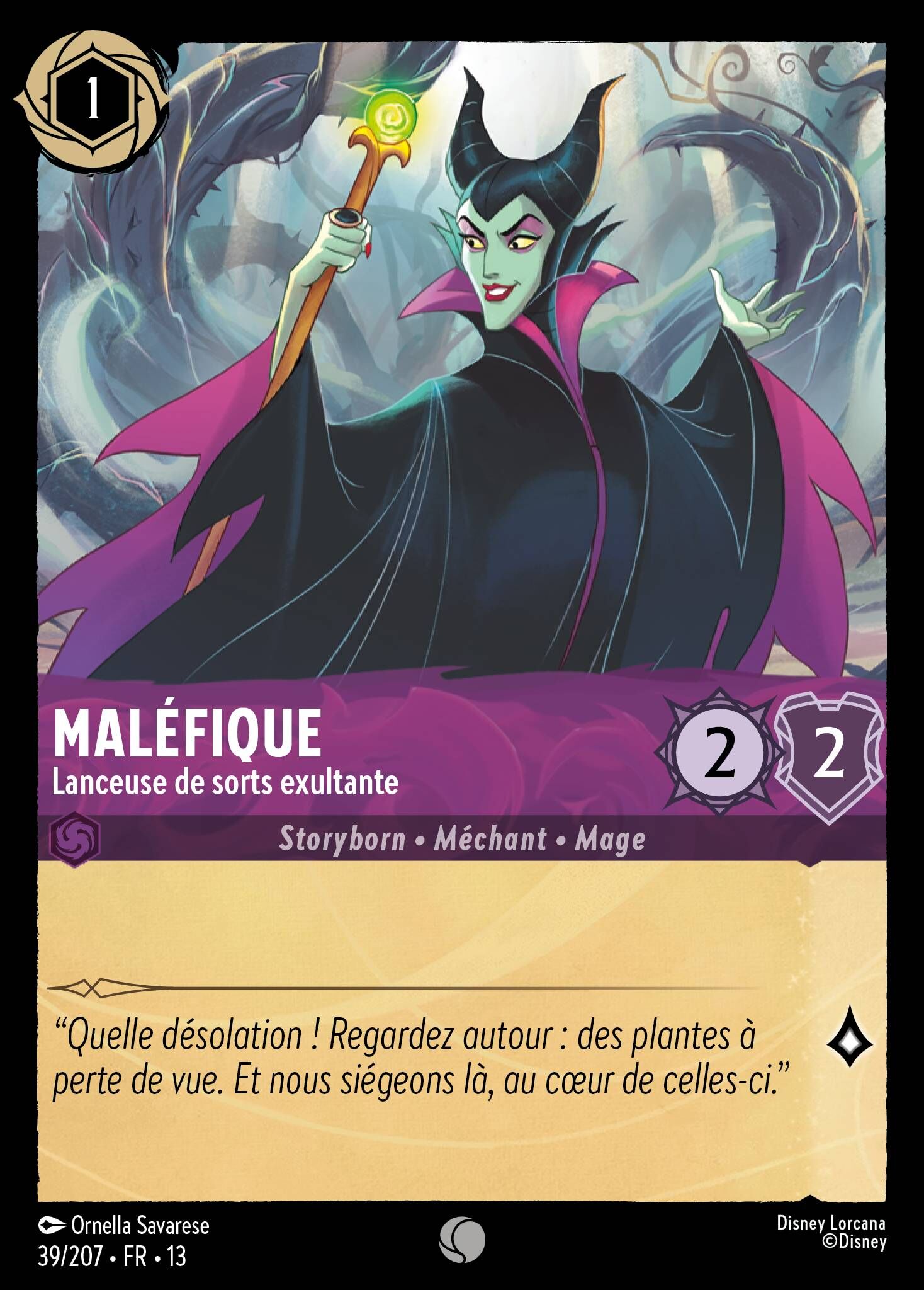 Attack of the Vine! - 39/207 Maleficent - Exultant Spellcaster C