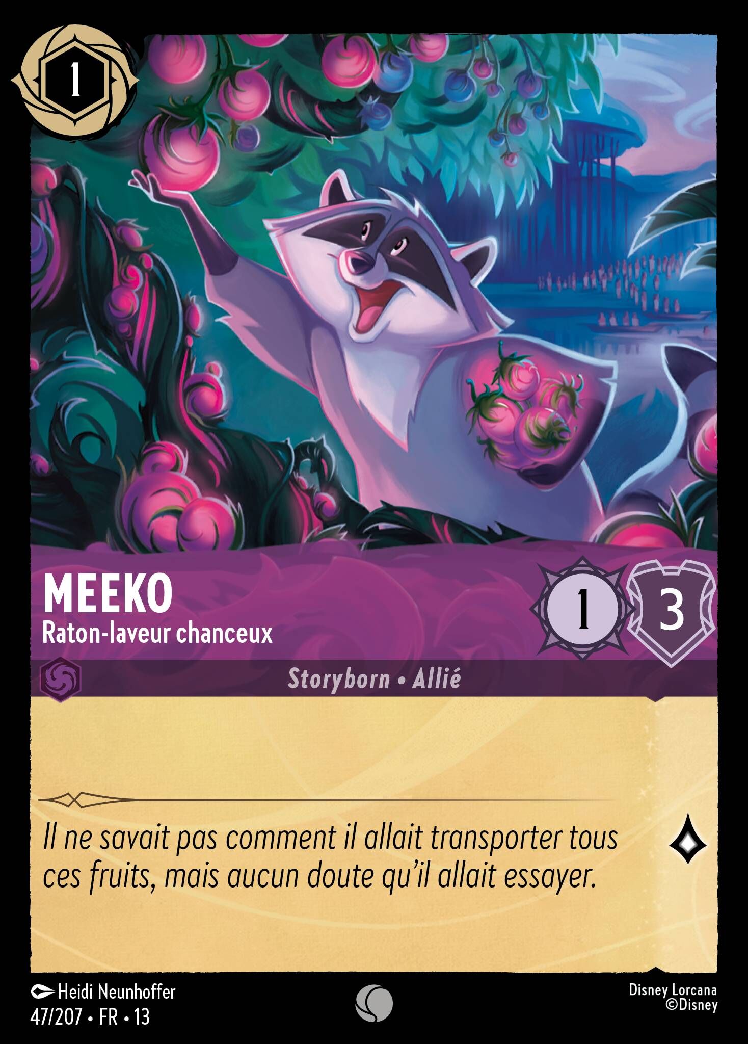 Attack of the Vine! - 47/207 Meeko - Lucky Raccoon C