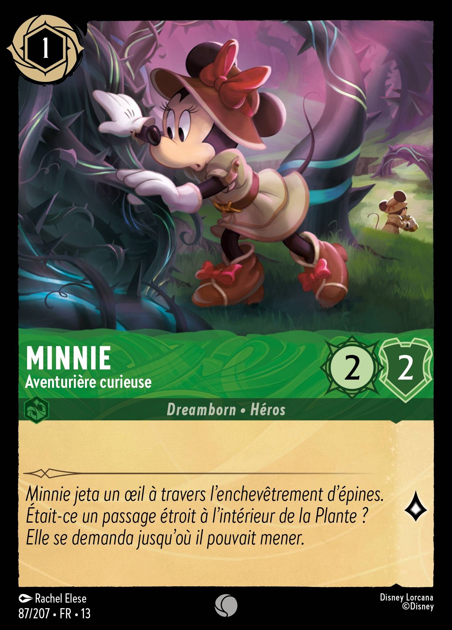 Attack of the Vine! - 87/207 Minnie Mouse - Curious Adventurer C