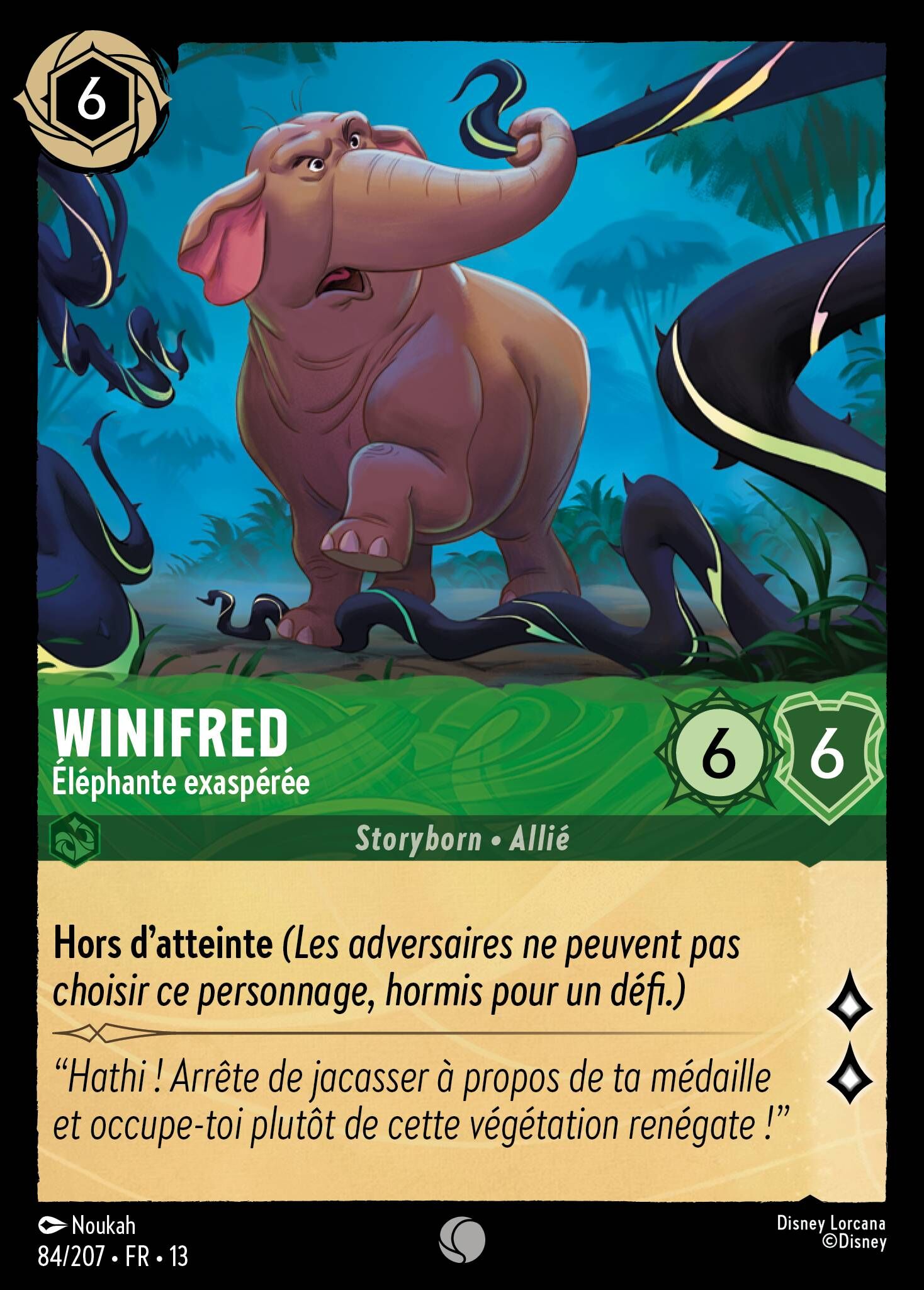 Attack of the Vine! - 84/207 Winifred - Exasperated Elephant C
