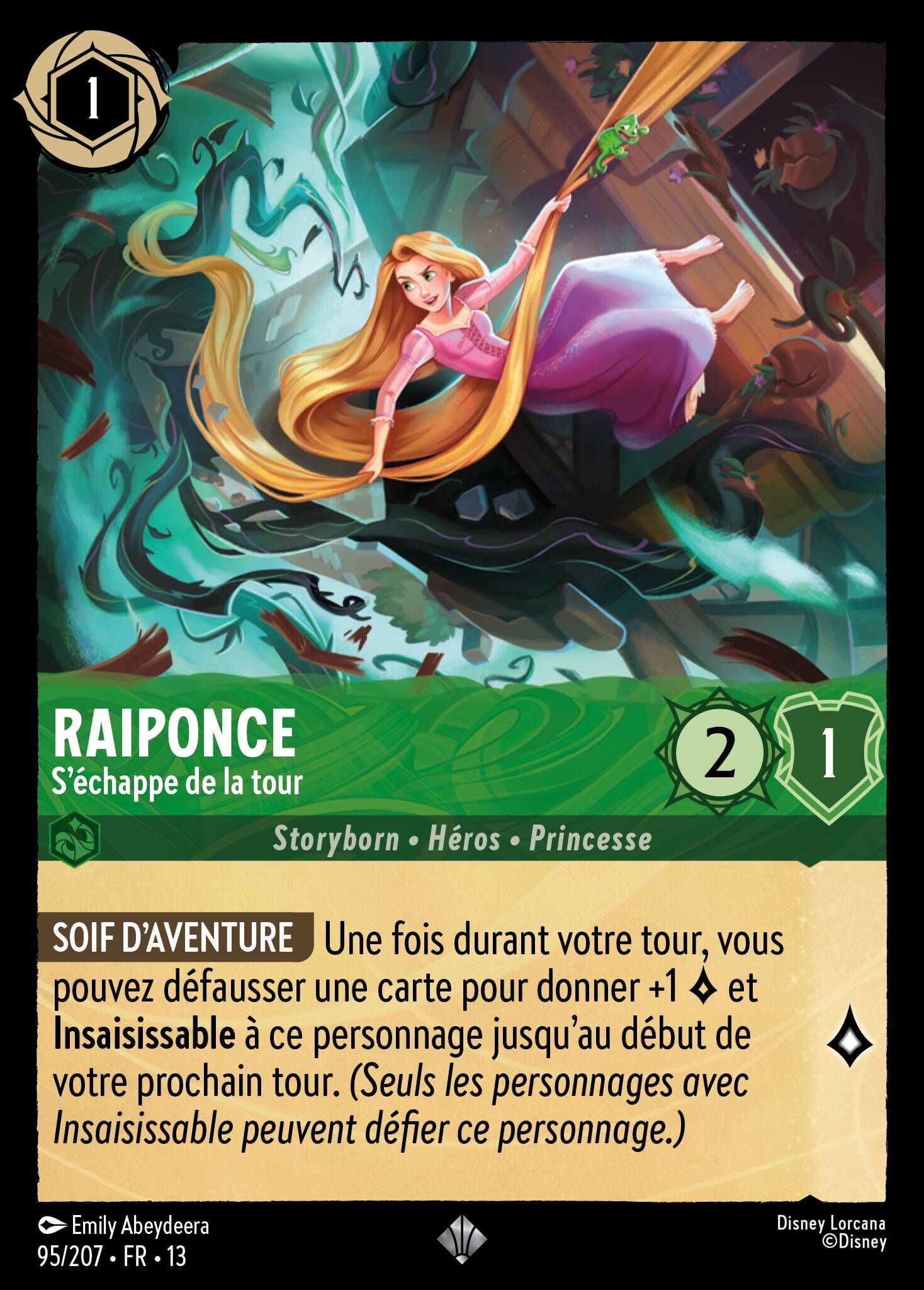 Attack of the Vine! - 95/207 Rapunzel - Escaping the Tower SR