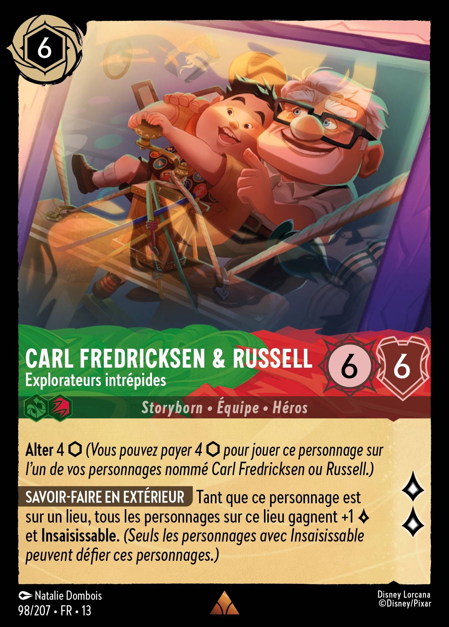 Attack of the Vine! - 98/207 Carl Fredricksen & Russell - Intrepid Explorers R