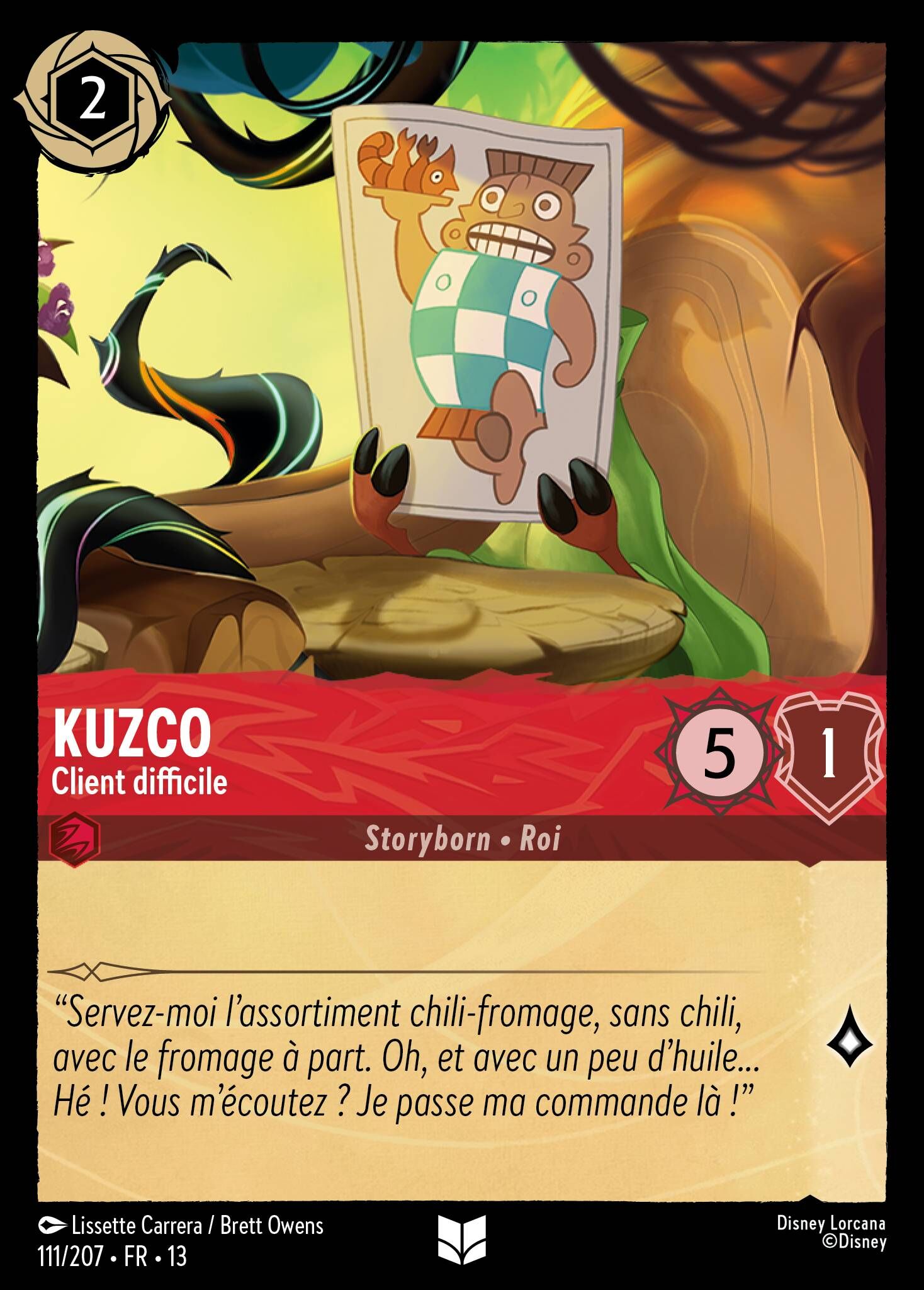Attack of the Vine! - 111/207 Kuzco - Picky Customer UC