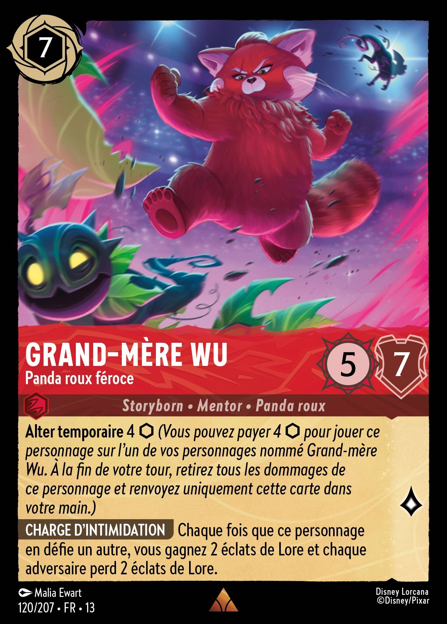 Attack of the Vine! - 120/207 Grandma Wu - Fierce Red Panda R