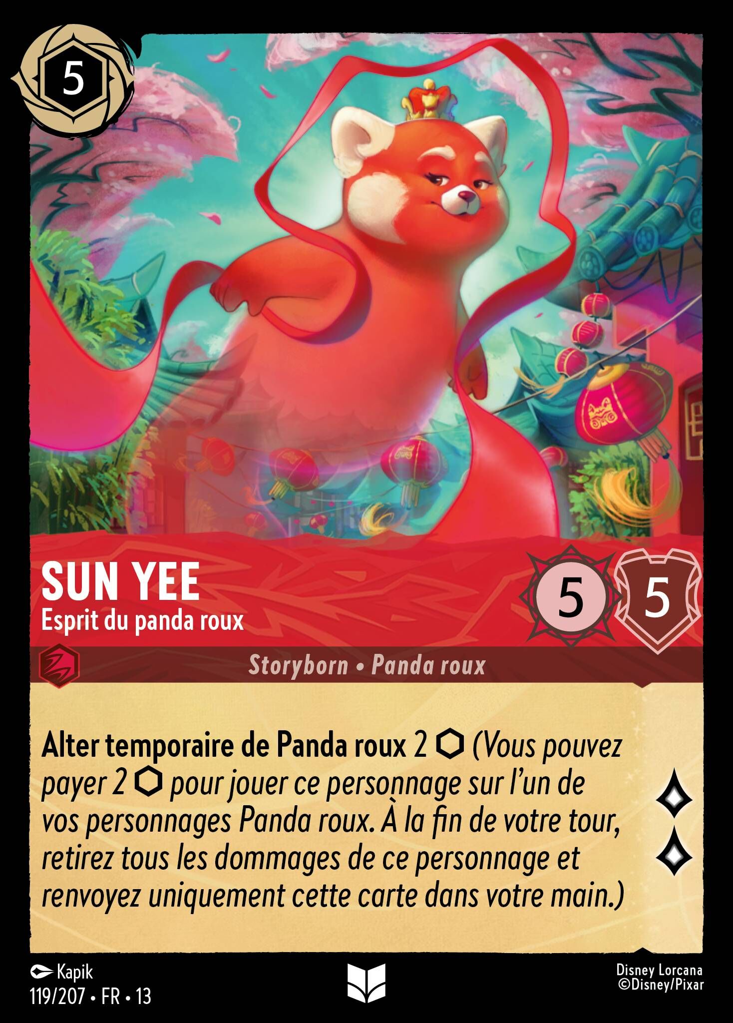 Attack of the Vine! - 119/207 Sun Yee - Red Panda Spirit UC