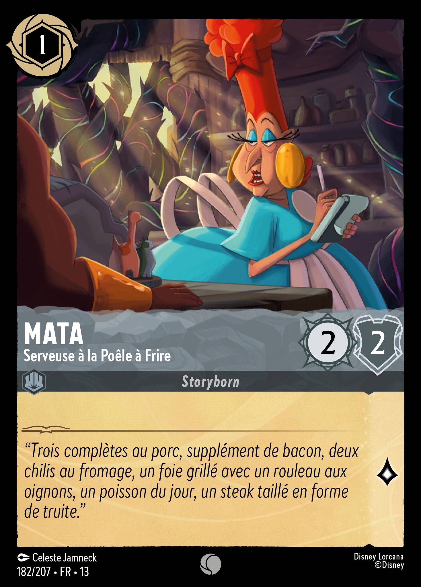 Attack of the Vine! - 182/207 Mata - Meat Hut Waitress C