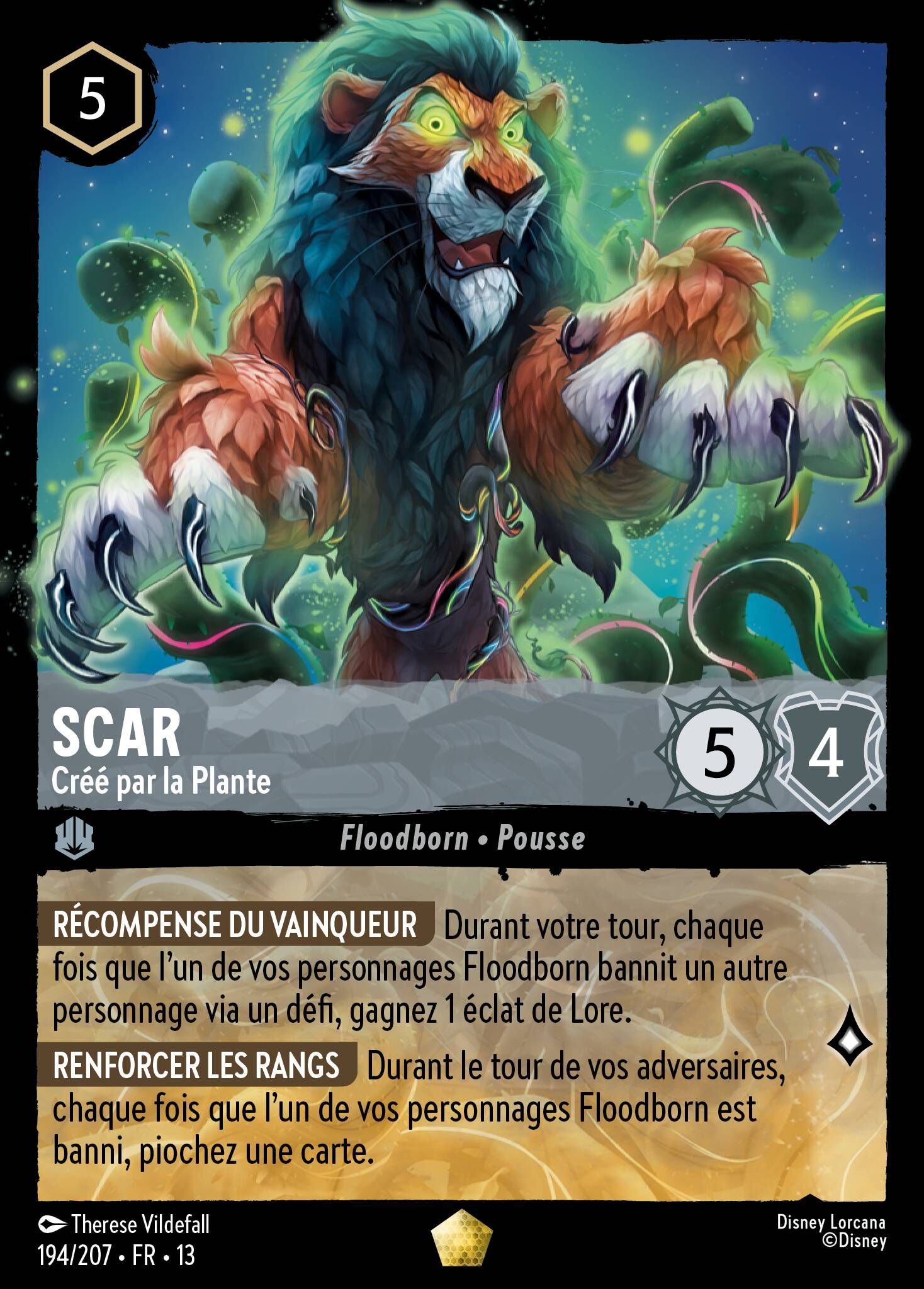 Attack of the Vine! - 194/207 Scar - Created by the Vine L