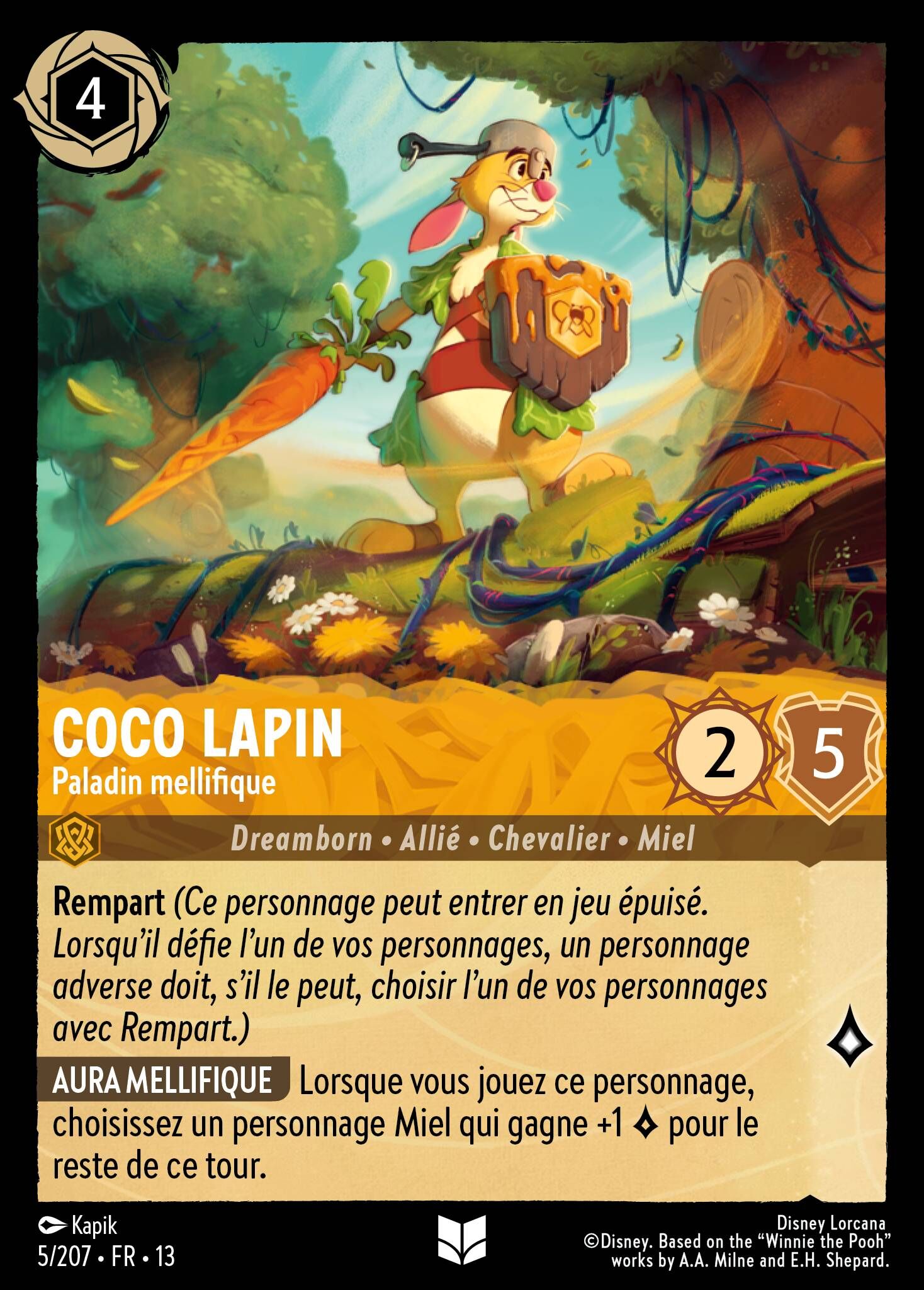 Attack of the Vine! - 5/207 Rabbit – Hunny Paladin (Foil) UC