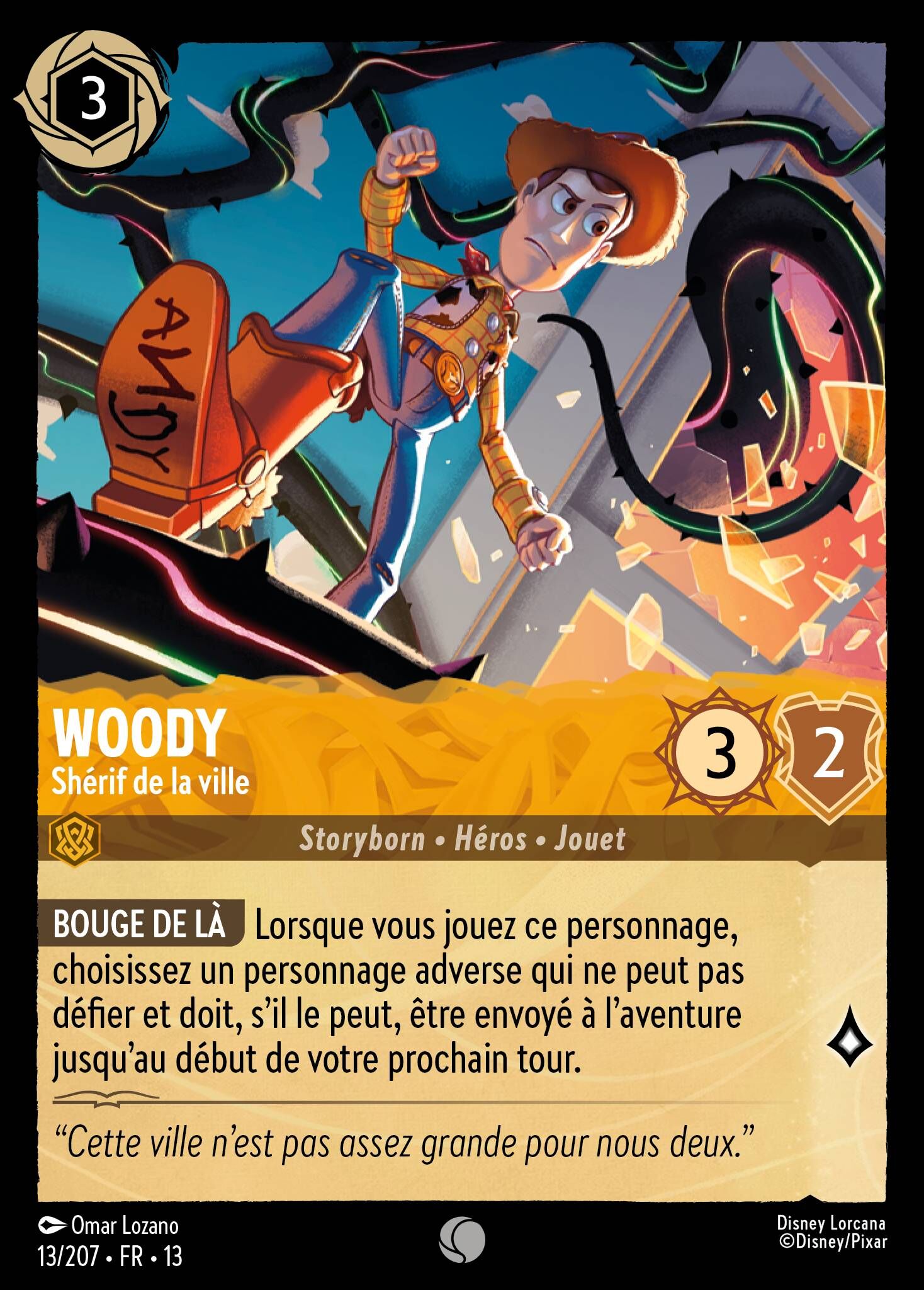 Attack of the Vine! - 13/207 Woody – Town Sheriff (Foil) C