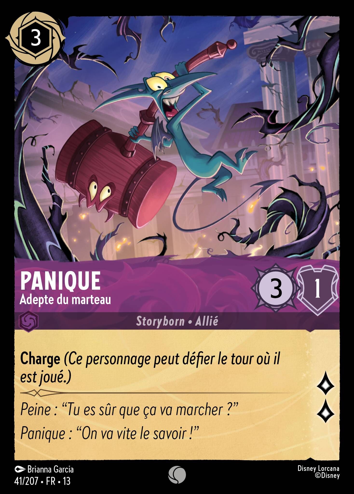Attack of the Vine! - 41/207 Panic - Hammer Enthusiast (Foil) C